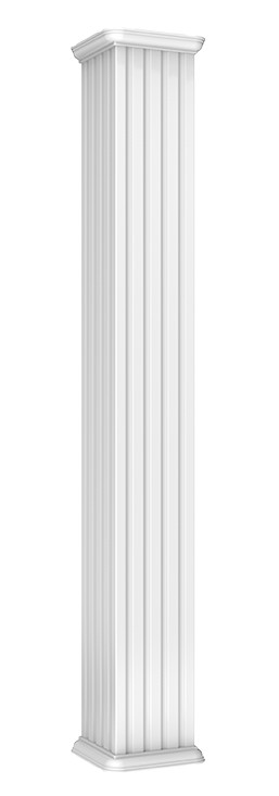 colonne carrée canelé